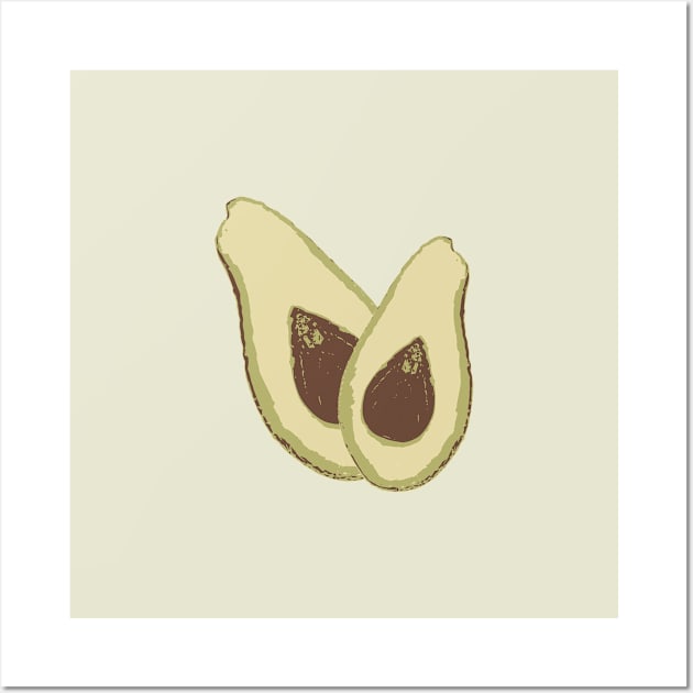 Avocado Fiesta Wall Art by patpatpatterns